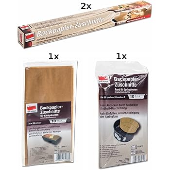 10 Backpapier Zuschnitte aus naturbraunem Papier, eckig für ...